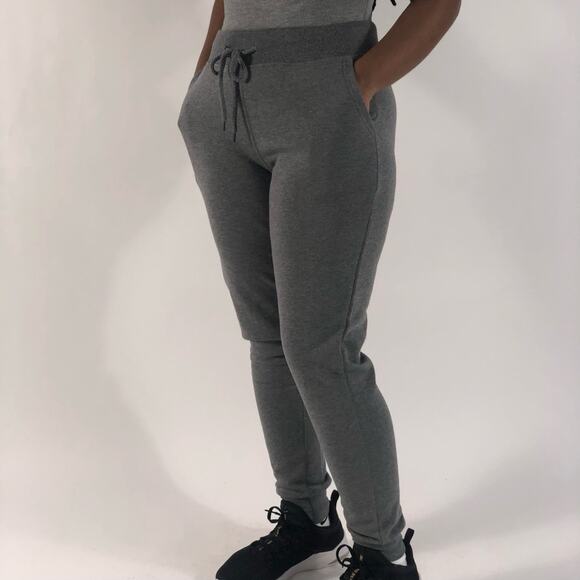 NWT Reflex Joggers Womens L Dark Gray High Rise Drawstring Slim Fit Athleisure - Picture 3 of 6